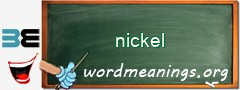 WordMeaning blackboard for nickel